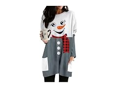 MOUSYA (3X-Large) Women Dress Shirt Christmas G