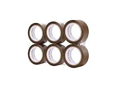 Amazon Basics Packing Tape 6-Roll Brown