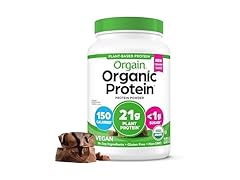 Orgain Organic Vegan Protein Powder, Creamy Chocolate Fudge