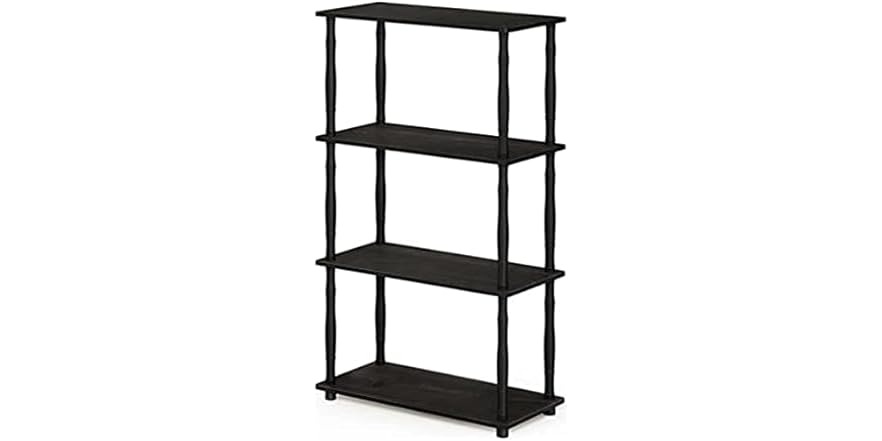 Furinno Turn-N-Tube Regal 3-ebenig - Walnuss/Braun, 75x60x30 Cm, Ohne Werkzeug Montierbar