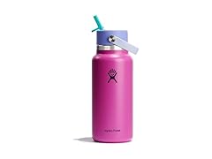 Hydro Flask Wide Mouth Flex Straw Lid, 32oz, Holiday Punch