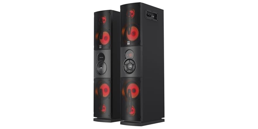 altec power duo bluetooth tower set