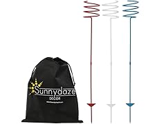 Sunnydaze Heavy-Duty Outdoor Drink Holder (Set of 3)