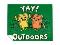 Outdoors Mink Fleece Blanket