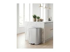 Takywep 50L 13 Gallon Stainless Steel Trash Can