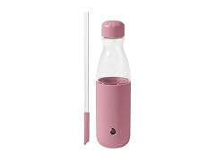 S'well Glass Original Water Bottle With Straw, 18oz, Dusty Pink