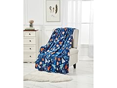 2Pk Printed Throw Blanket 50x70"