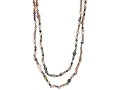 Endless Multicolored Pearl Necklace