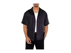 Forever 21  (L) Satin Chain-Stitched Shirt