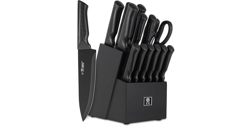 15-Piece Kitchen Knife Set w/ Block
