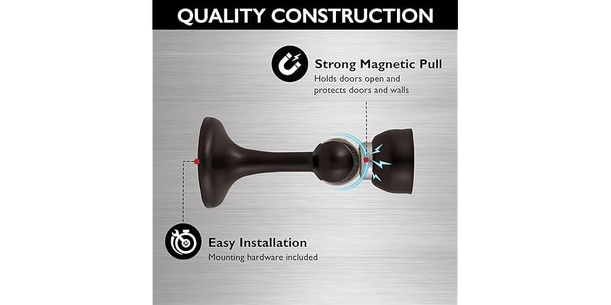 Magnetic Door Stop Wall Protector with Magnetic Tip