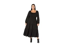 Madewell (1X) Plus Lucie Tiered Midi Dress in 1X