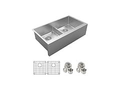 Elkay 16 Gauge Stainless Steel 35-7/8" Double Bowl