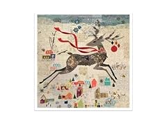 Moda Fabric Peppermint The Deer Collage Quilt Pattern