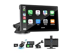 9" Wireless CarPlay Android Auto w/ Dash Cam