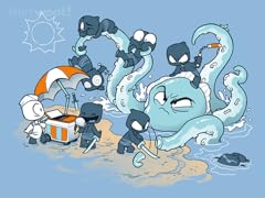 Unstealthiest Ninja at the Beach