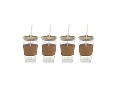 Mr. Coffee Sip Savvy 4-Pack 15oz Glass Tumblers