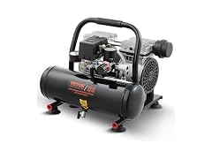 Air Compressor, 1 Gallon Steel Tank, 1HP 1.5 CFM