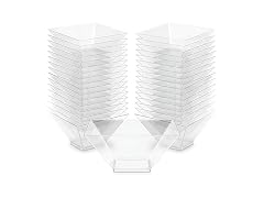 Clear Square X-Small Salad Bowls - 32 oz. (1 Count)