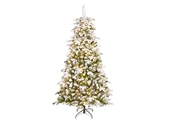 National Tree Company 6.5 ft. Pre-Lit Snowy Everest