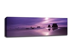 Seastacks with Purple Sunset Olympic Park