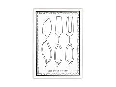 Santa Barbara Design Studio Cheese Knives 3-Piece, Gold