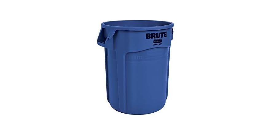Rubbermaid® Commercial Vented Round Brute Container, 10 gal, Plastic, Yellow ; Non-Stock Item - Extended Delivery Time | Pardue Distributing