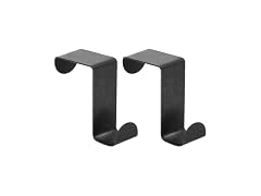 Athnevy Over The Door Hooks 2pk Black