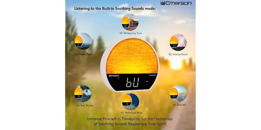Emerson Sunrise Smartset Alarm Clock
