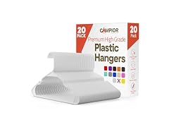 White Plastic Hangers 20 Pack
