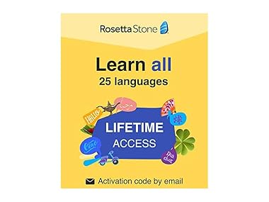 $134.99, Was $399.99, 66% Off! Rosetta Stone: 25 Languages | Lifetime dealfomo