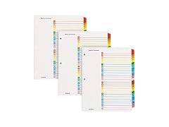 Oxford 1-31 Tab Dividers for 3 Ring Binders