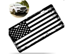 Zone Tech GA0085 Tactical USA Flag License Plate