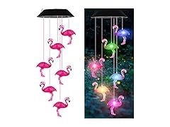 AIONASA Solar Flamingo Wind Chimes