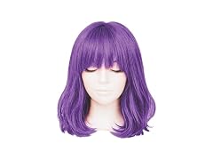 Beistle Purple Long Bob Wig – (One Fits Most)