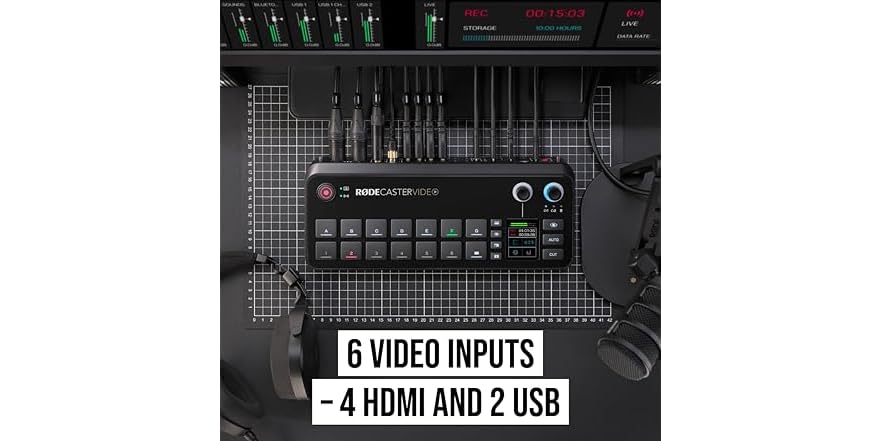 RODE RODECaster Video – Professional Video Switcher and Audio (Open Box)