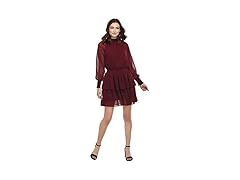 Victoria Burgundy Smocked Dress (S)