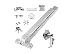 Door Push Bar Panic Exit Device, 31” Stainless