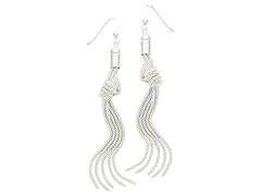 Multi Strand Popcorn Knot Dangle Earring