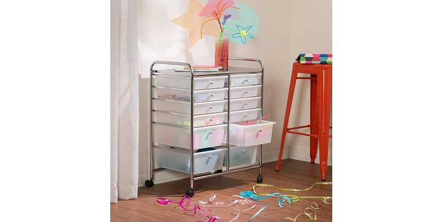 Honey Can Do 12 Drawer Rolling Cart