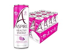 12PK ASPIRE® Raspberry Acai, Healthy Energy Drink