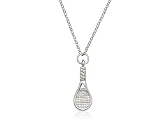 Silver-Plated Fun & Fabulous Tennis Racket Charn