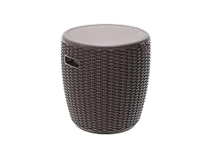 Grey Patio Bar Side Table