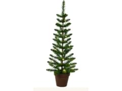 Santa's Workshop, Inc 3' Pre-Lit Green PVC Slim Tree