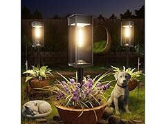 ALFIOT Solar Pathway Lights Outdoor | Cuboid