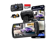 YEECORE 4K Dash Cam Front and Rear