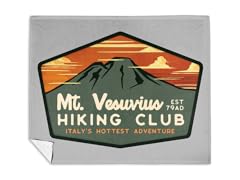 Mt. Vesuvius Hiking Club Mink Fleece Blanket