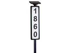 Solar Address Ground Sign