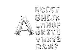 Amscan Elegant Silver Letter "U" Air-Filled 