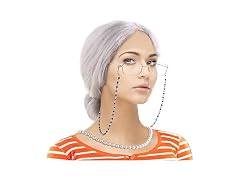 Old Lady Costume Set Granny Wig